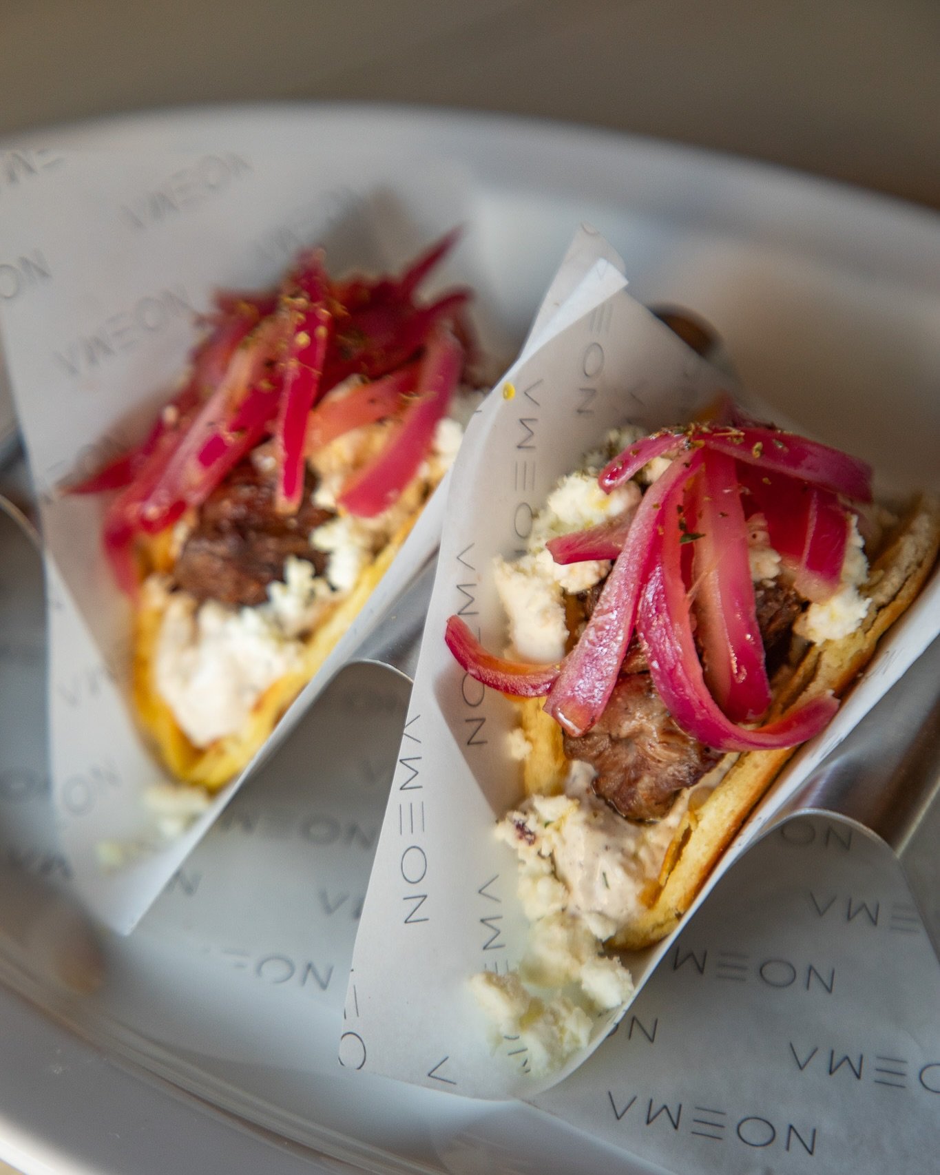 Taco Tuesday with a twist, only at #NOEMA. Greek Pita Tacos, crafted with flavor and flair, paired with our Medusa&rsquo;s Kiss cocktail for just $25. 
#NOEMA&nbsp;#Huntington&nbsp;#LongIsland